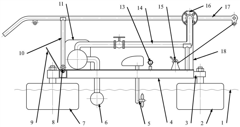 Mobile water platform for urban rainfall and smog removal