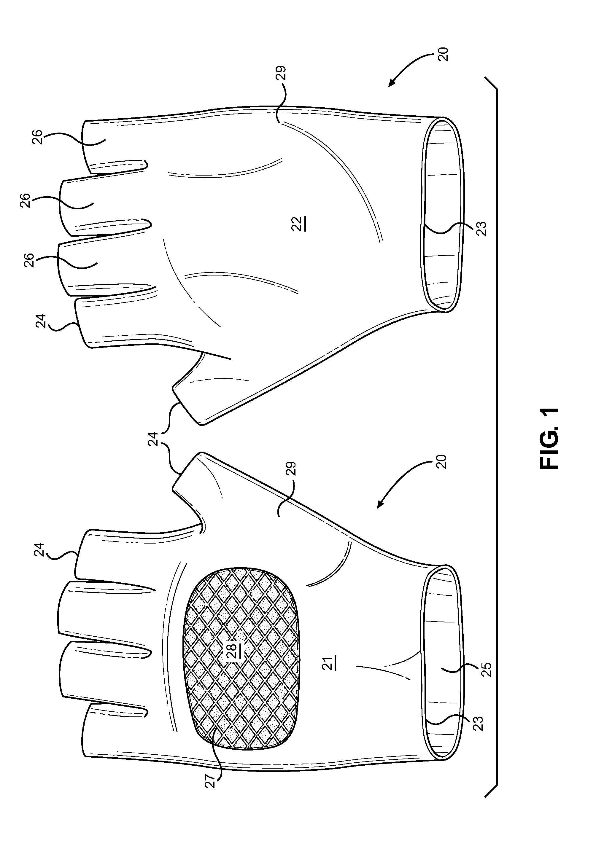 Disposable Fingerless Exercise Glove