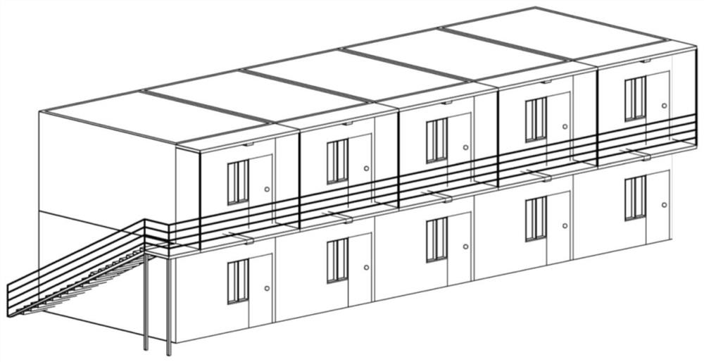 Earthquake area UHPC temporary board room and erection method