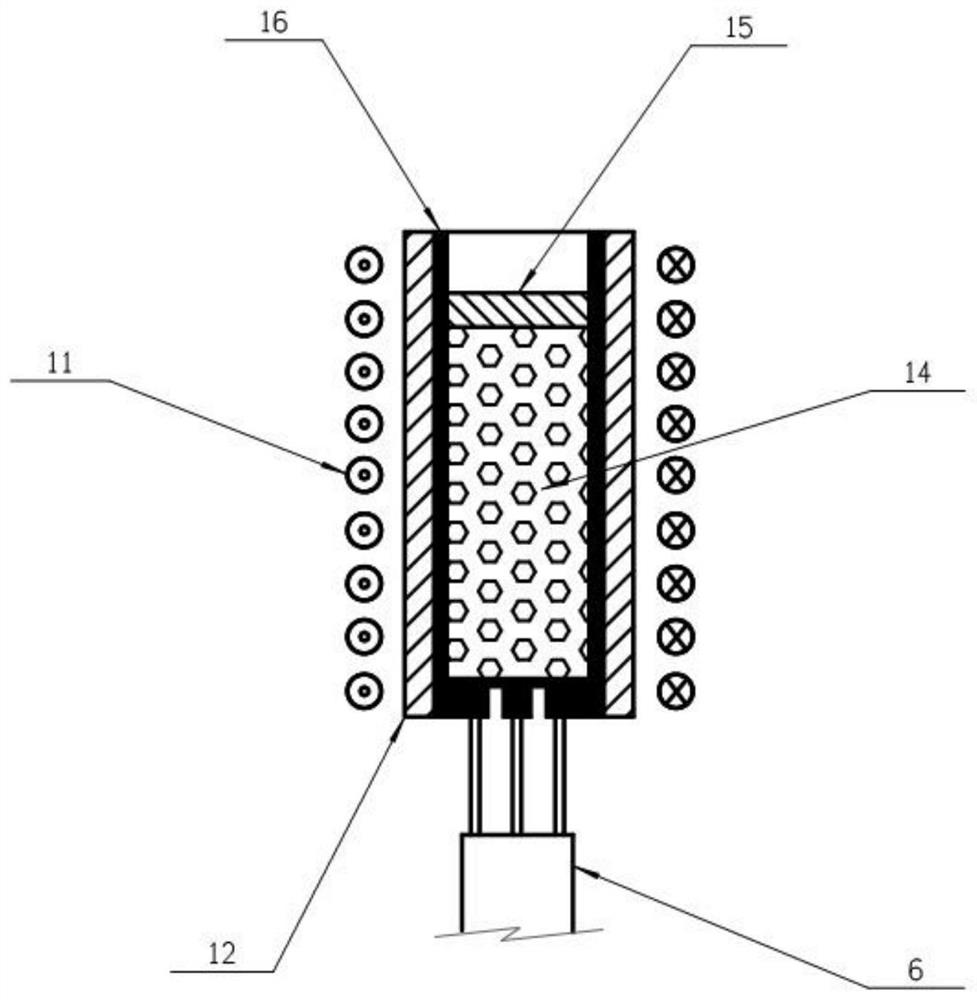 Device and method for deep supercooled directional solidification with multi-mode excitation