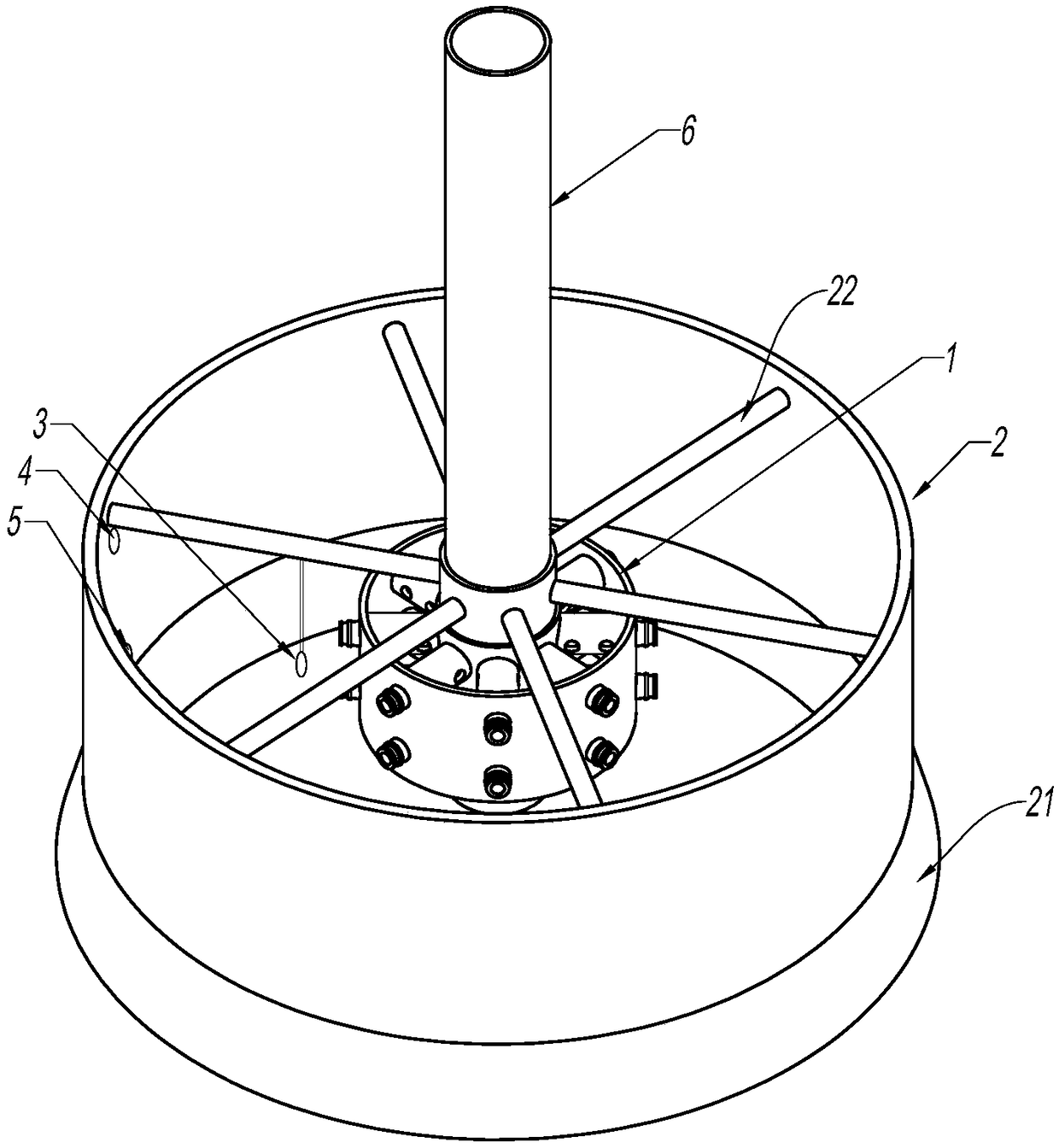 Preset laser cladding shielding gas filling device