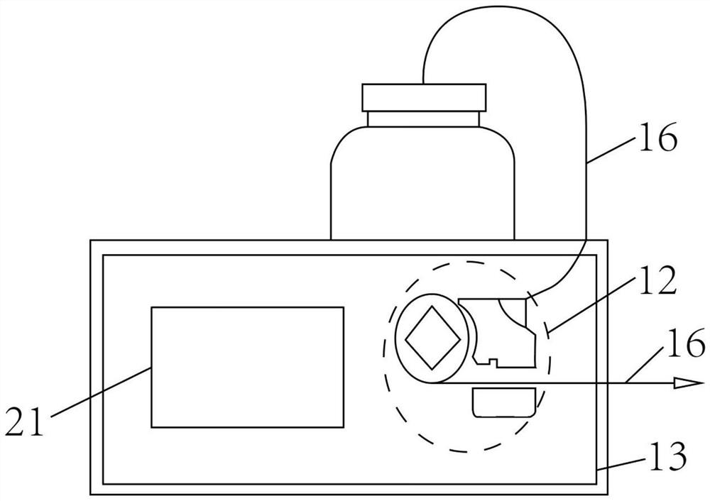 Soft constant-temperature flushing water injection pump device for endoscopic diagnosis and treatment