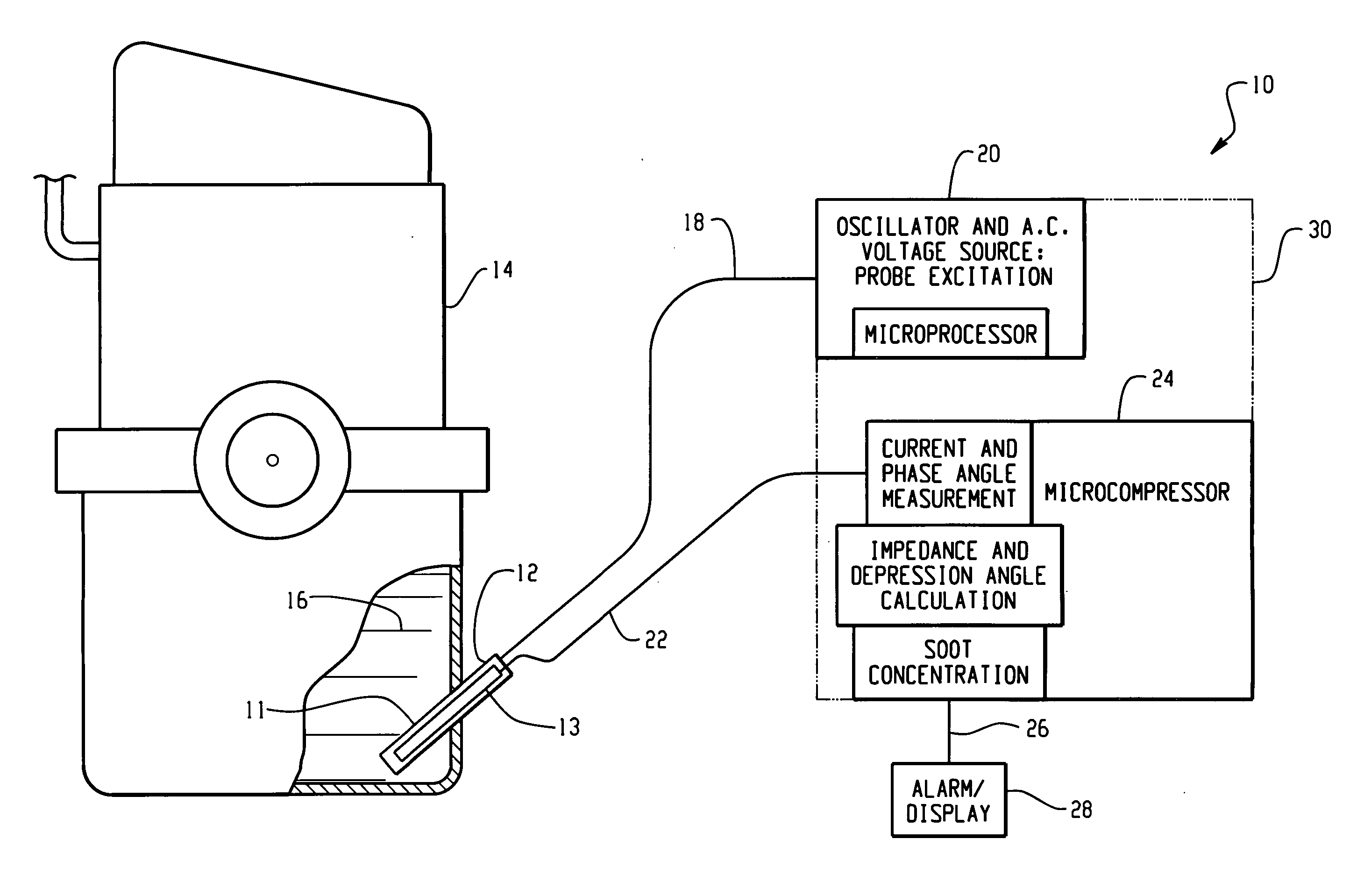 Detecting soot during real time operation in diesel engine lubricant