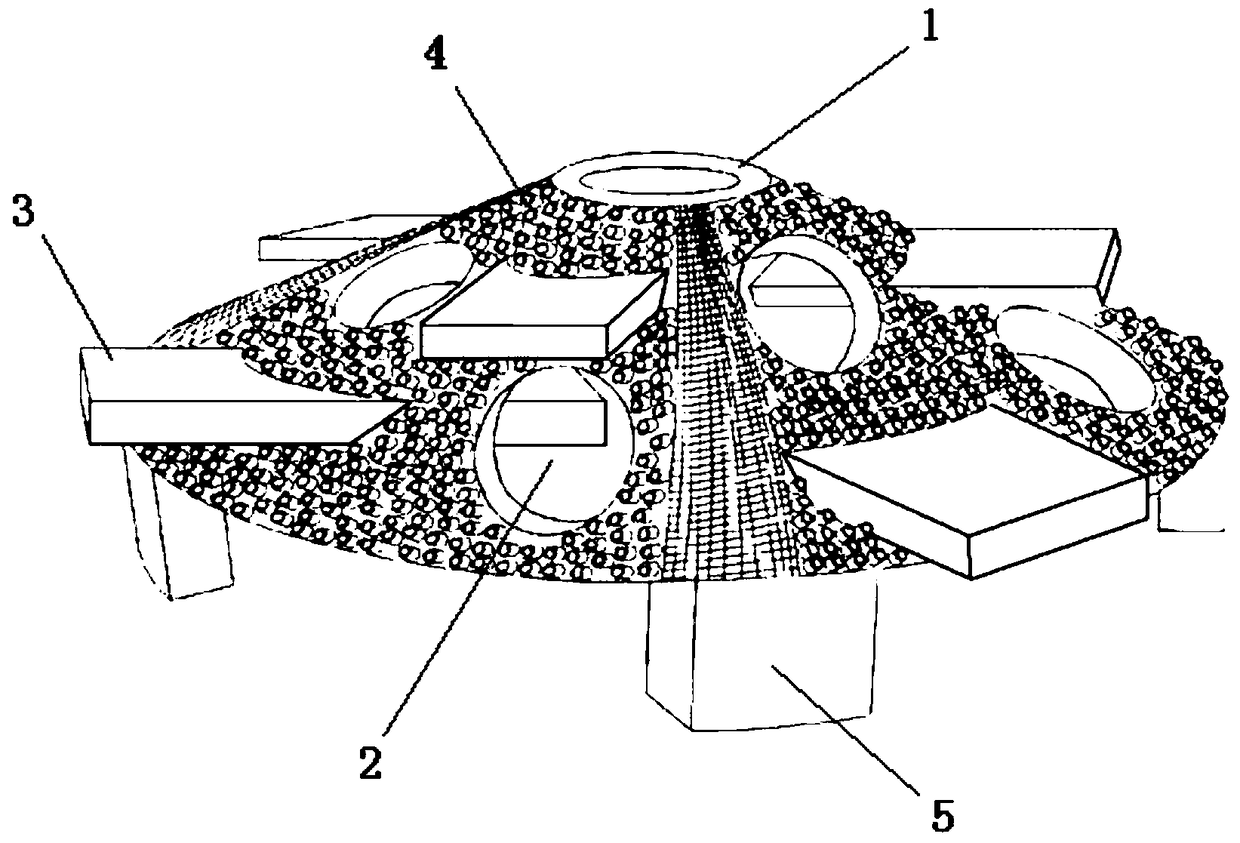 A kind of artificial ecological coral reef and construction method thereof