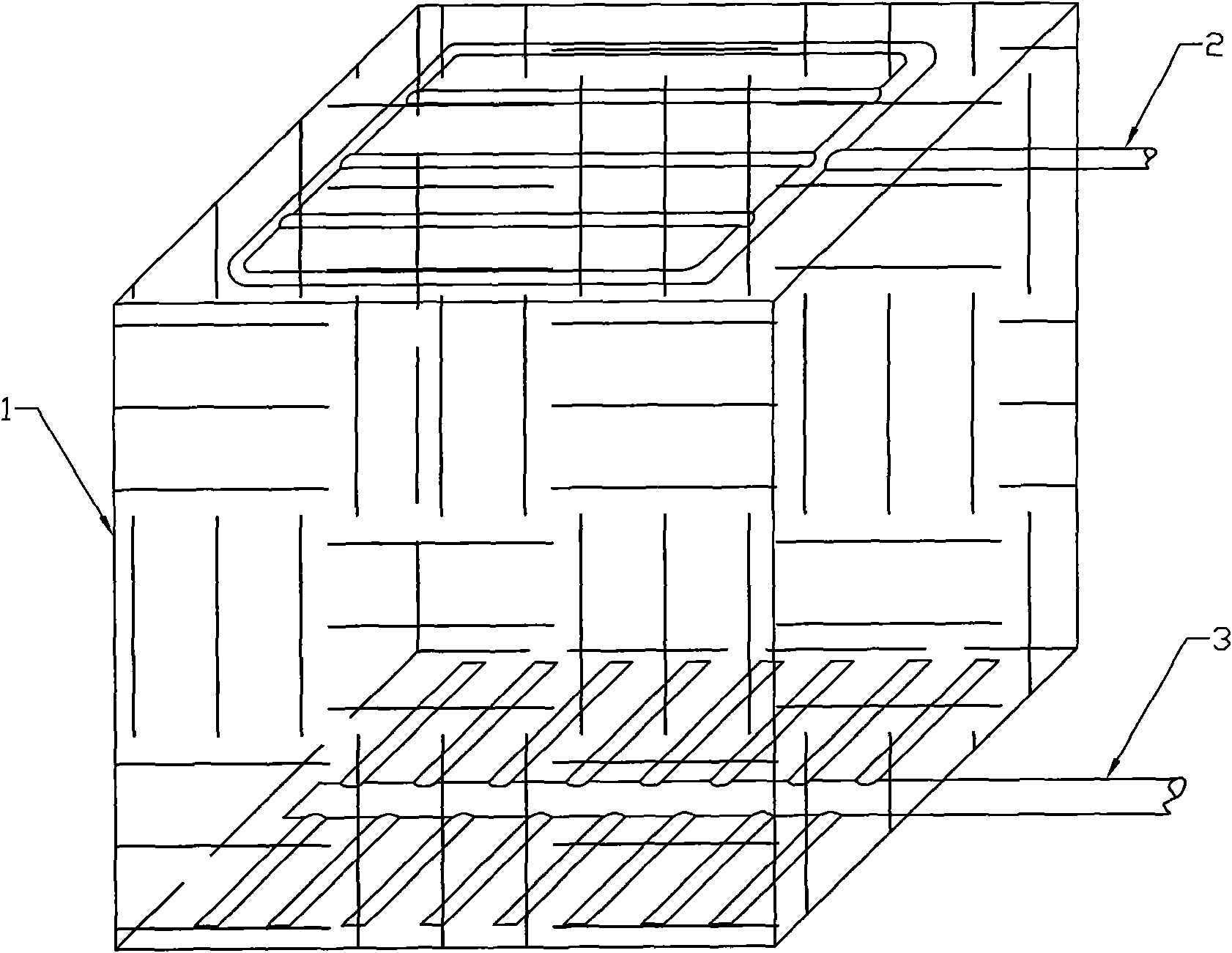 Method for back washing electrolysis filler in catalytic iron by air and water