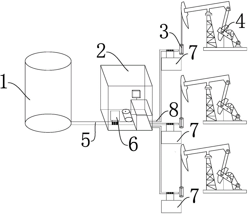 Device for automatically analyzing and optimizing oil well and increasing yield