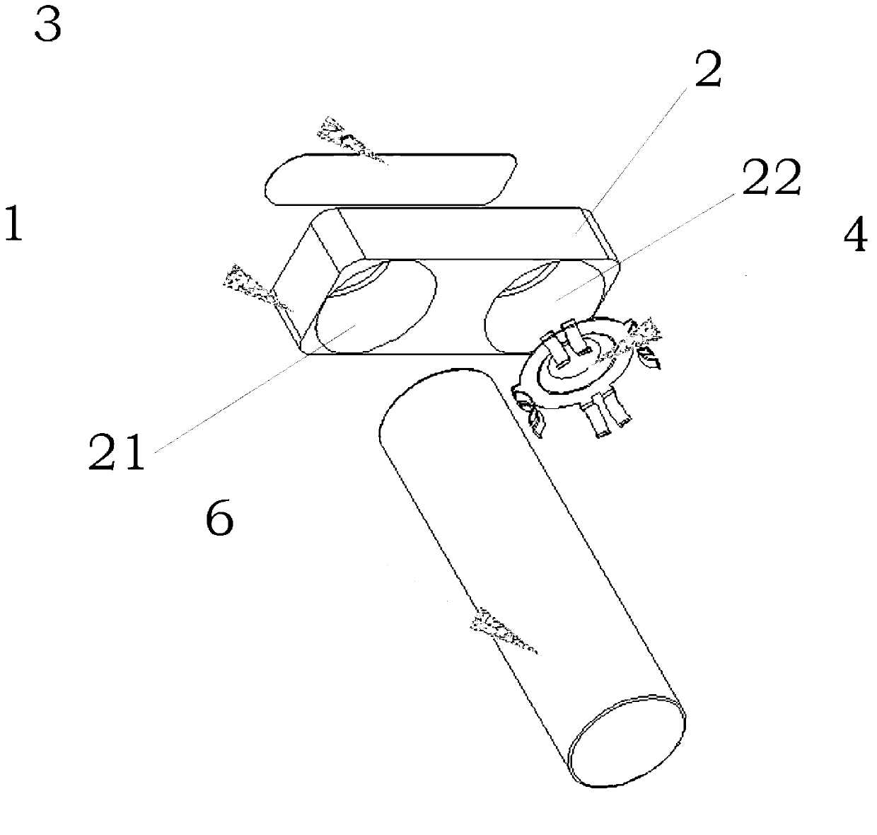 Battery connecting device and battery component using battery connecting device