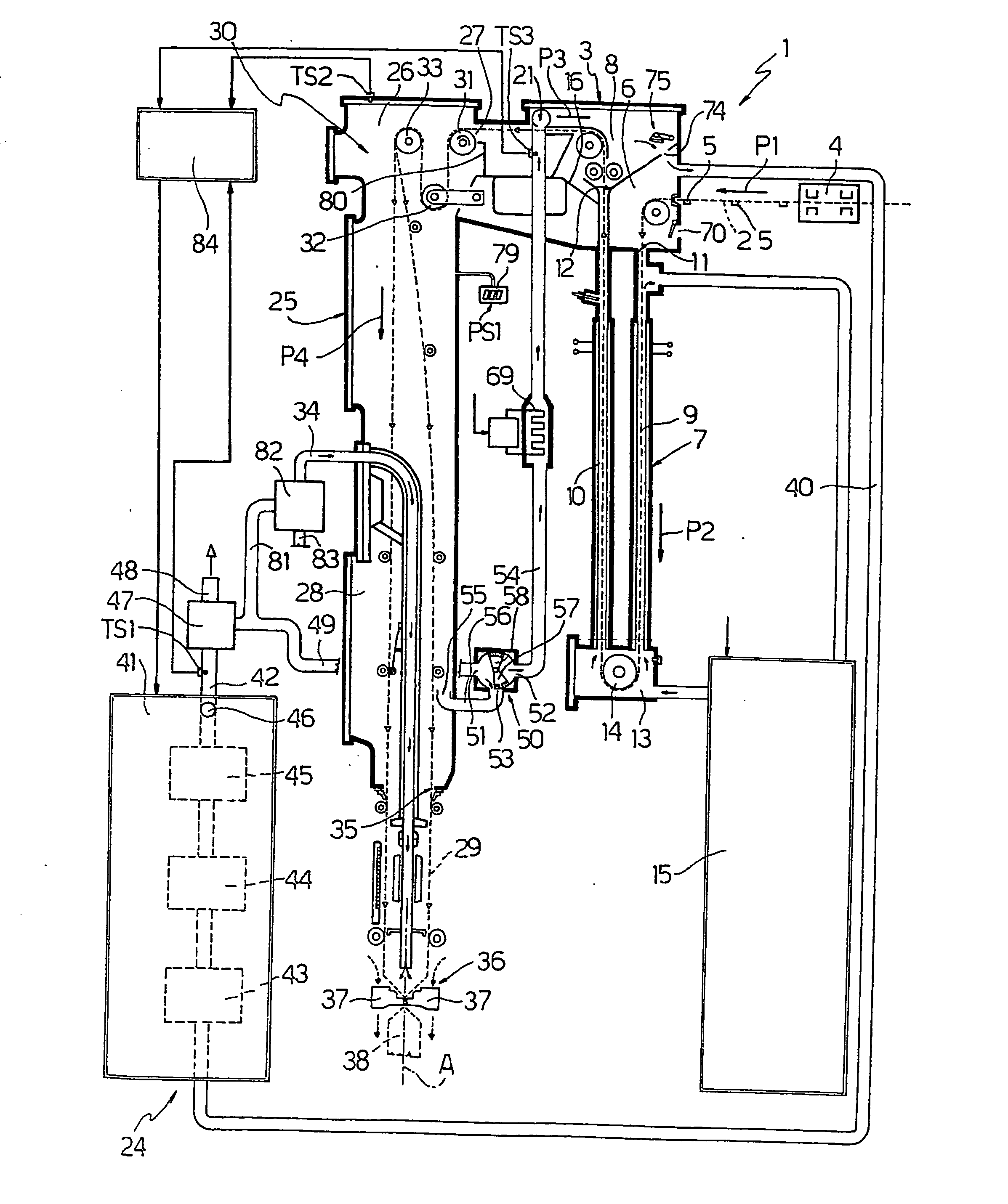 Unit for sterilizing web-feb material on a machine for packaging pourable food products