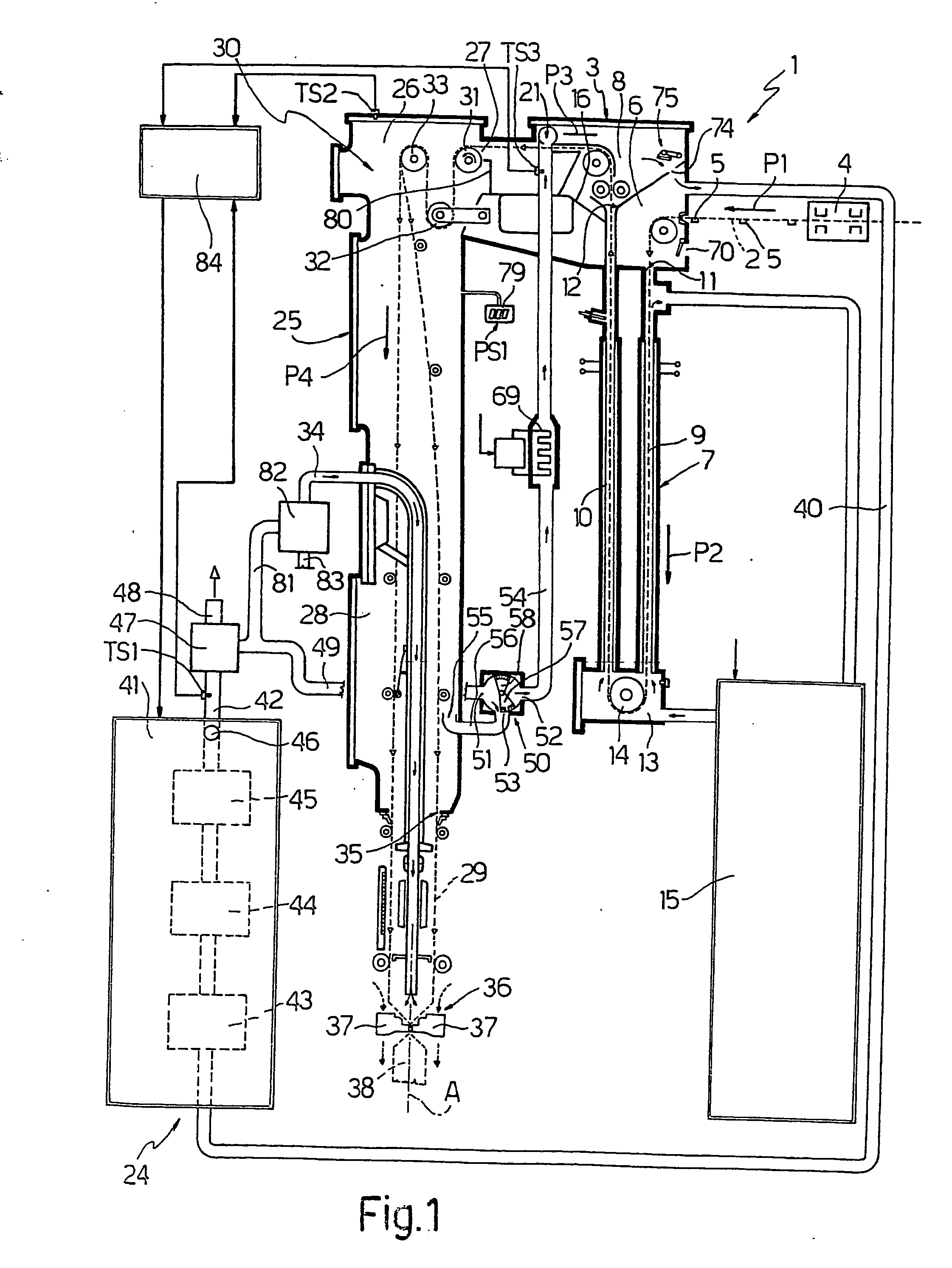 Unit for sterilizing web-feb material on a machine for packaging pourable food products