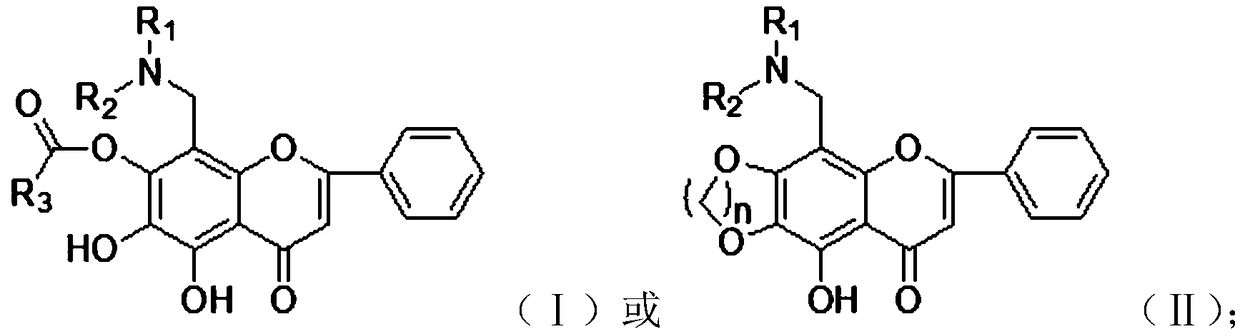 Flavonoid derivative as well as preparation method and identification method thereof