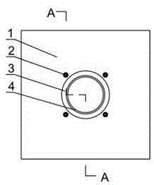 Composite burner tile for heating furnace