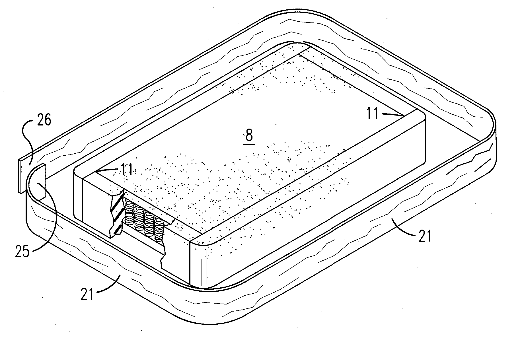 Perimeter-wrapped mattress and method of manufacture