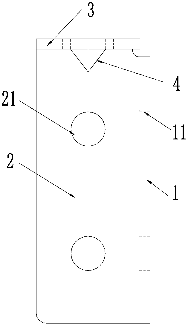 Reinforcing rib profile steel fixing base