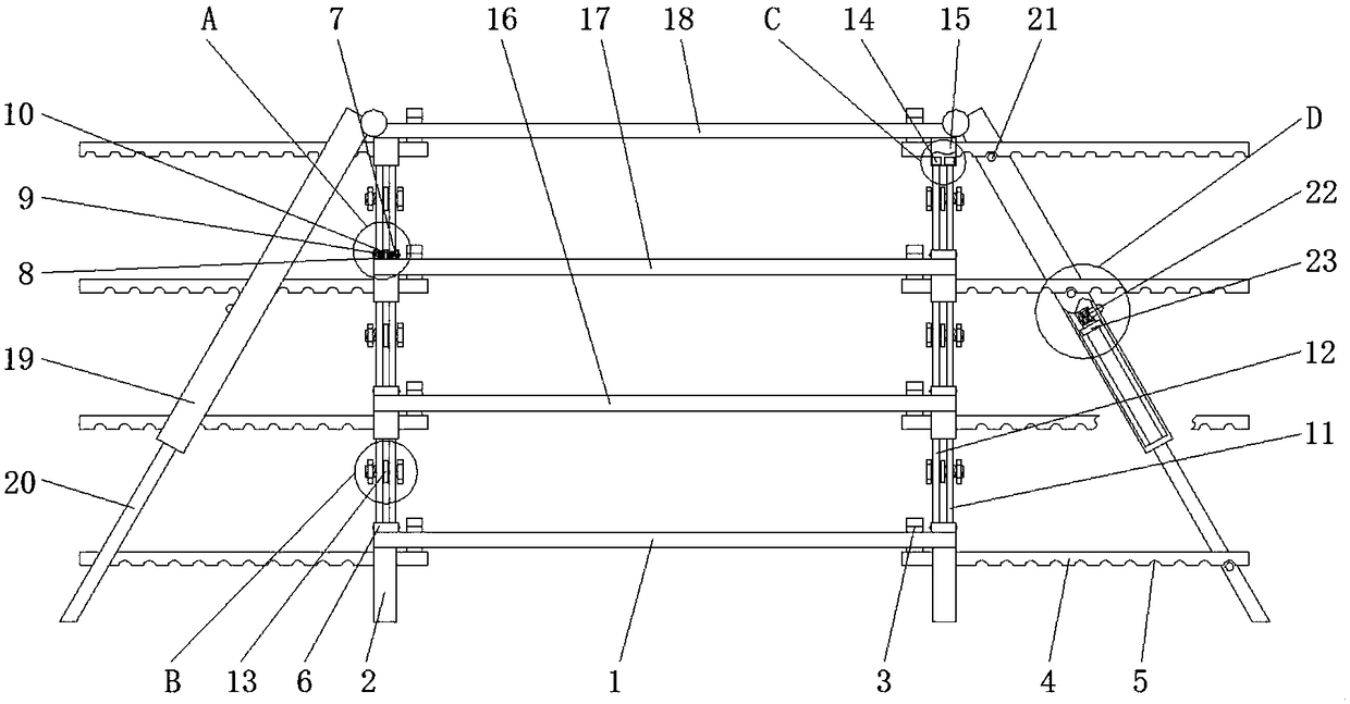 Foldable pergola for soilless cultivation