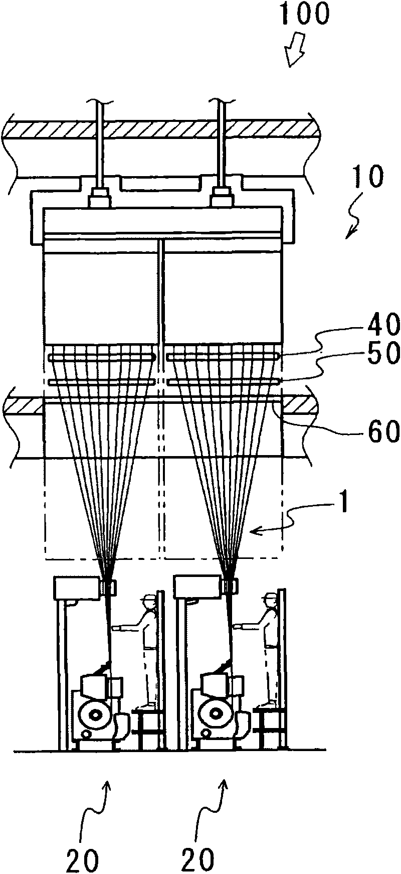 Take-up winding facility