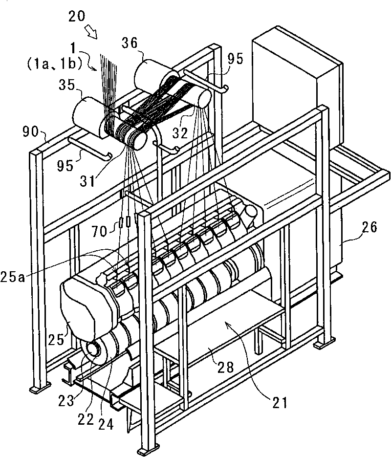 Take-up winding facility