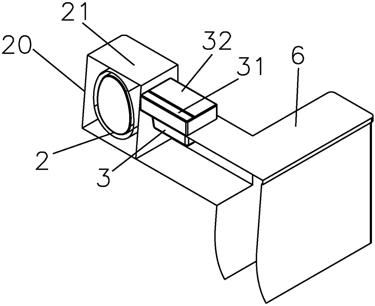 Communicated-type motor home container structure