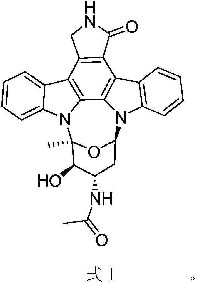 3-O-demethylation-4-N-demethylation-4-N-ethanoyl-staurosporine and preparation method and application thereof