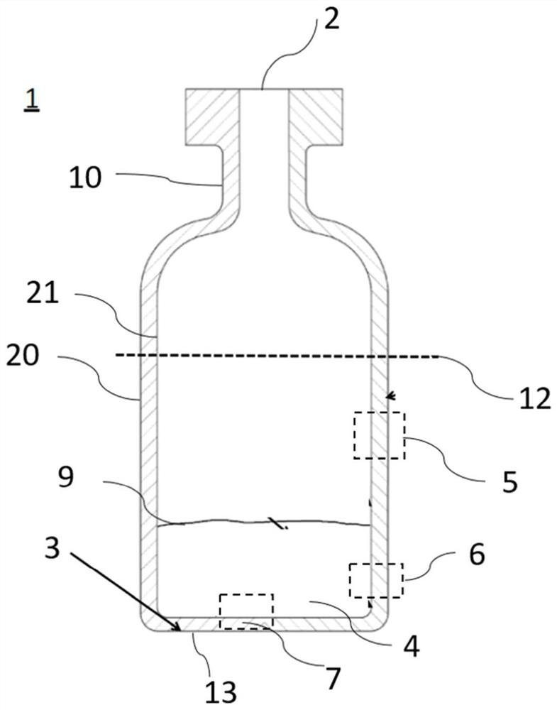 Small glass bottle having increased chemical resistance