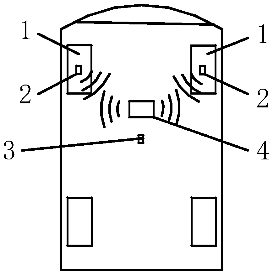 Vehicle front wheel steering angle monitoring method based on nine-axis sensor