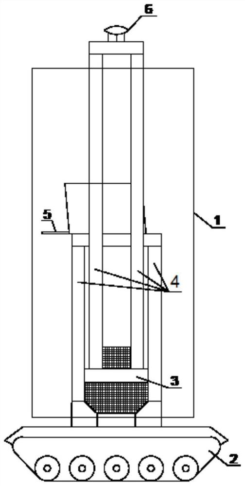 Movable device for installing digital measuring equipment on water and fire processing platform