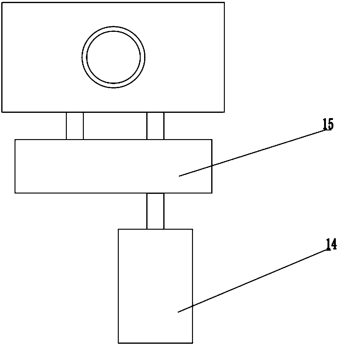 MOX waste core block crushing device