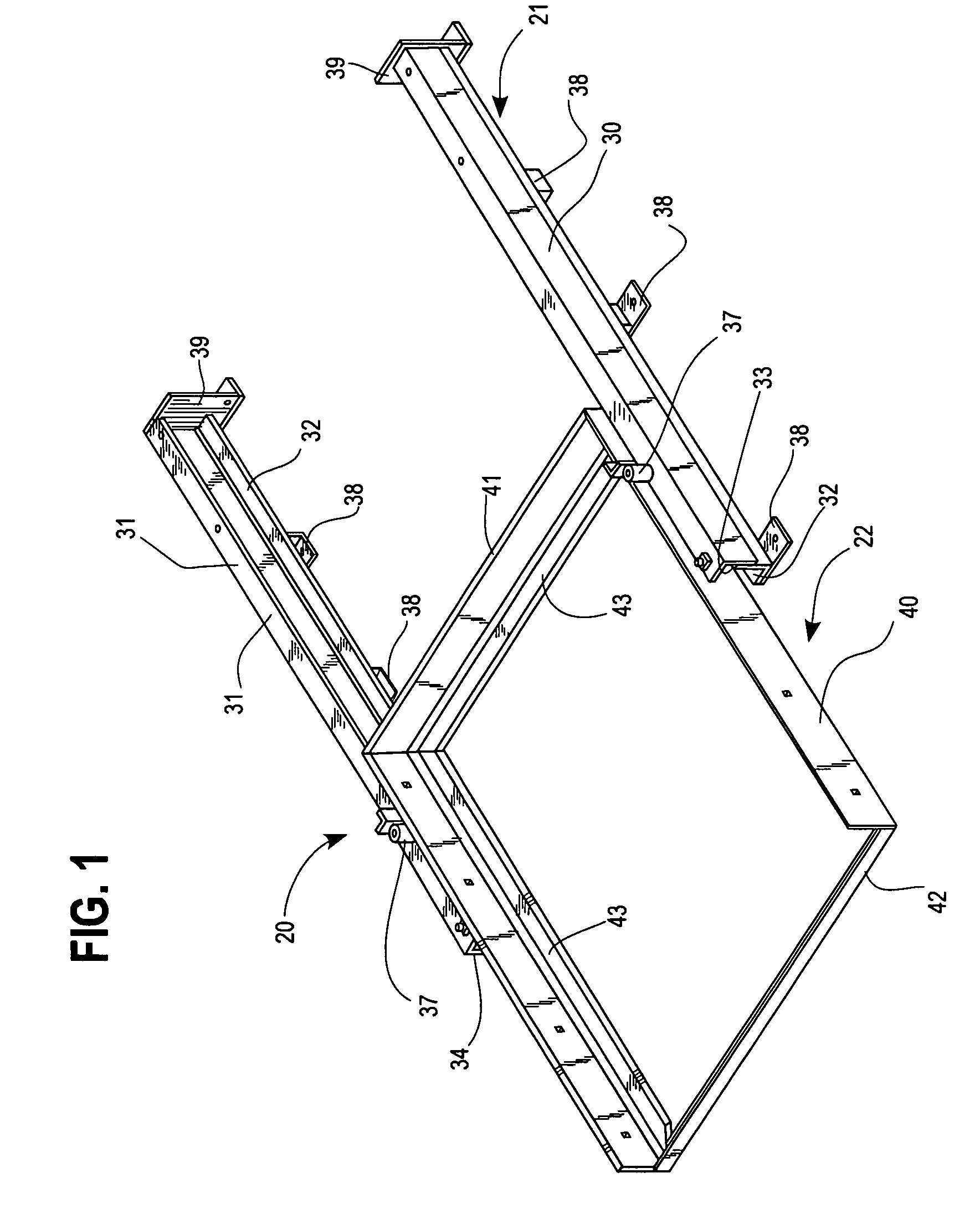 Cantilever pallet cart