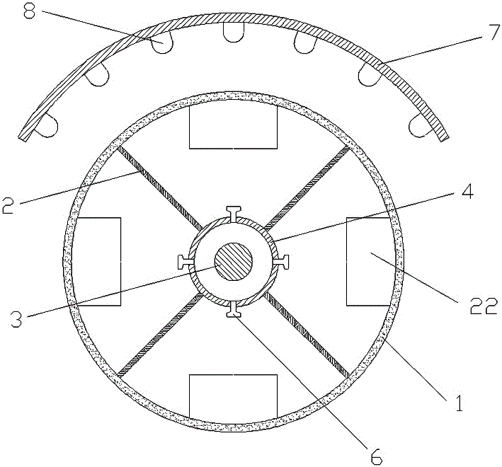 Single-cylinder rotating type bean sprout culturing device and method