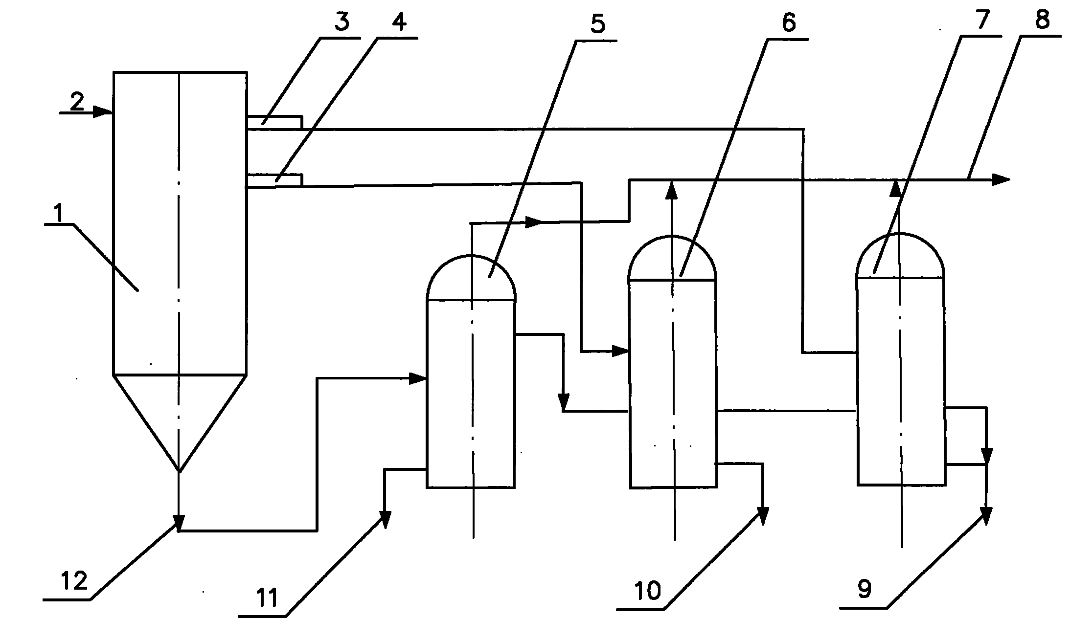 Process for co-production of high-quality carbon black raw oil, refined asphalt and binder asphalt