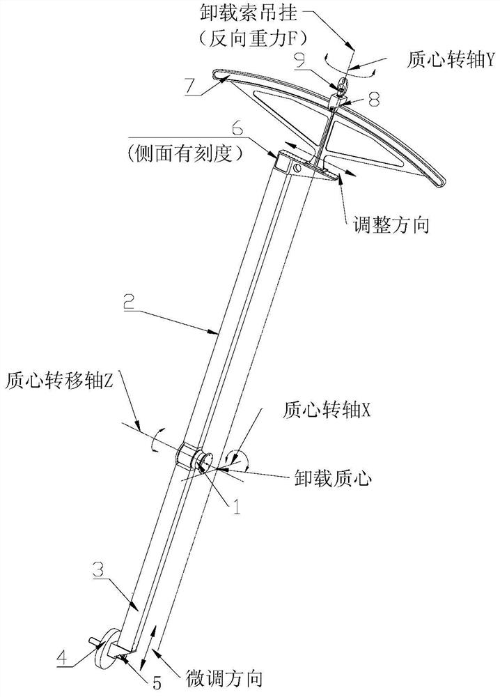 Self-tracking zero-gravity unloading hanging device