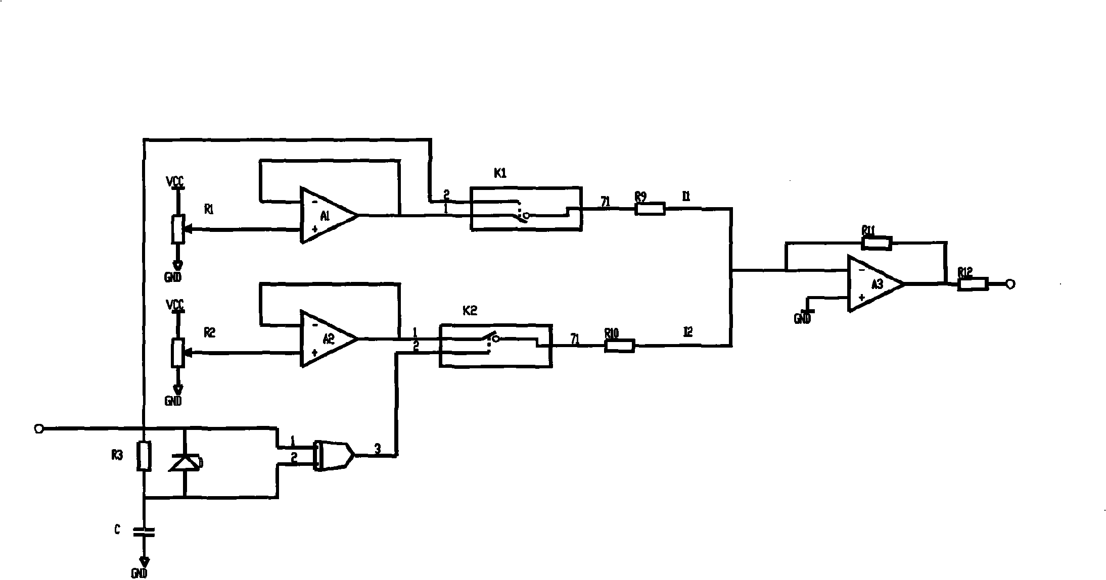 Electromagnetic switch hydraulic multitandem valve control device