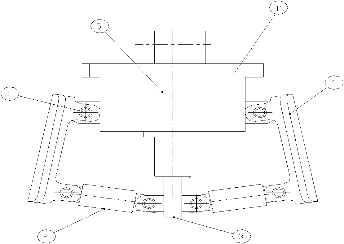 Wedge-shaped self-locking pounder unhooking device