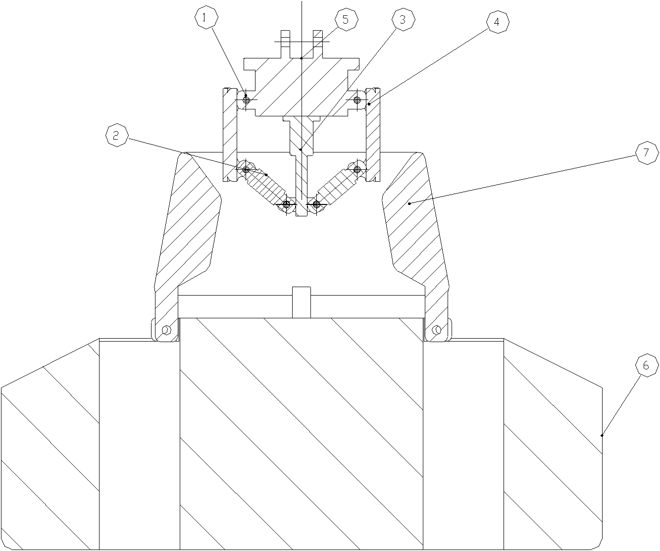 Wedge-shaped self-locking pounder unhooking device