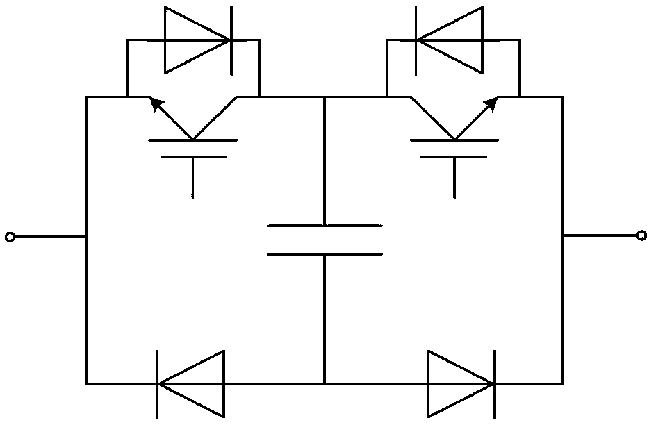 DC circuit breaker based on serial-in capacitor and DC fault handling strategy thereof