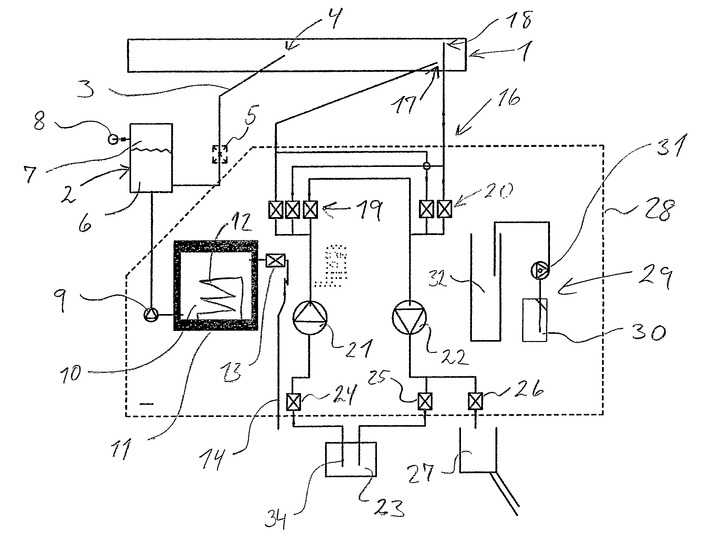 Cleaning an ink chamber of a printing unit