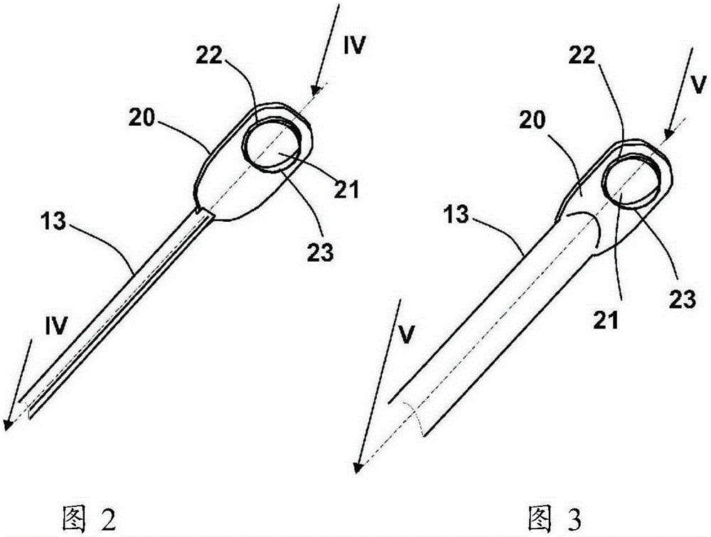 Cooking container comprising temperature sensor provided with fixing member