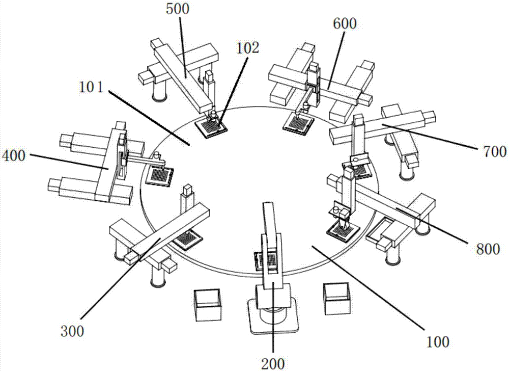 A multi-station collaborative flexible electronic manufacturing system and method