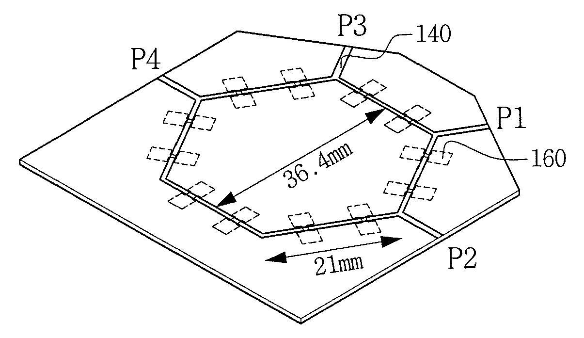 Double microstrip transmission line having common defected ground structure and wireless circuit apparatus using the same