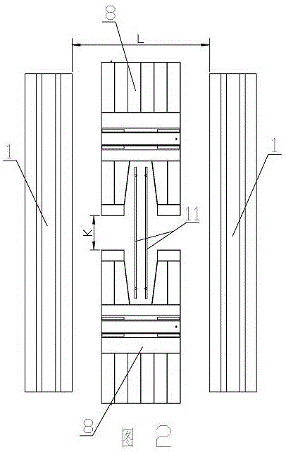 Walking type pile testing machine