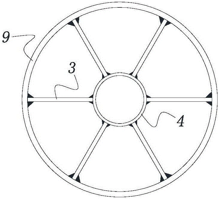 Device for drying water purifying filter material particles