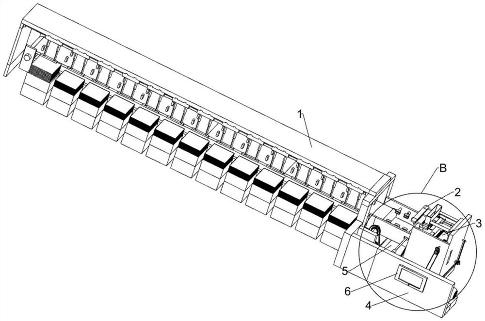 Production and processing device for desk calendar