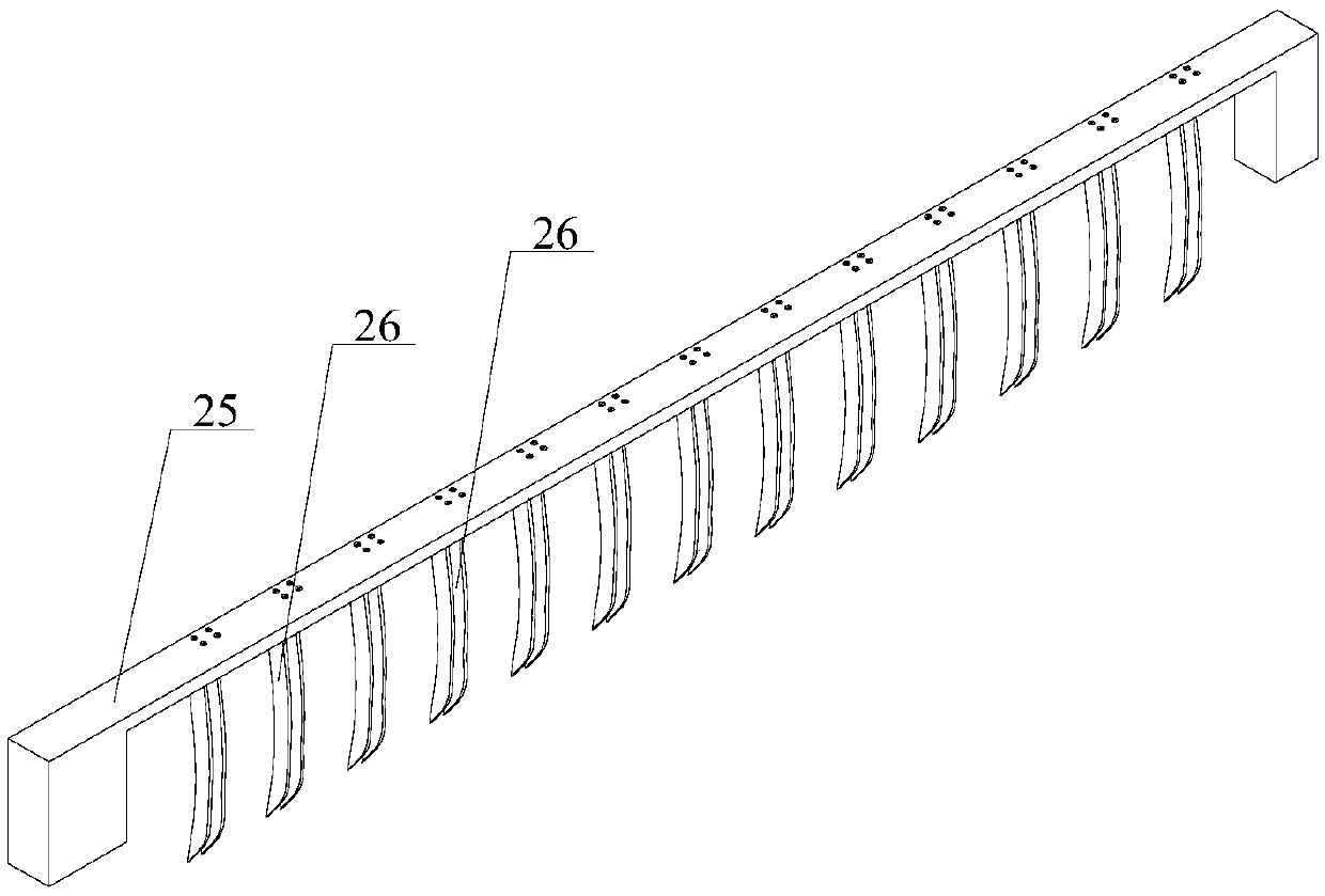 Rice transplanter auxiliary straw returning device