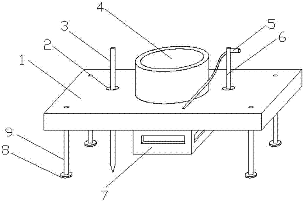 Upward and downward drainage device floating on water surface