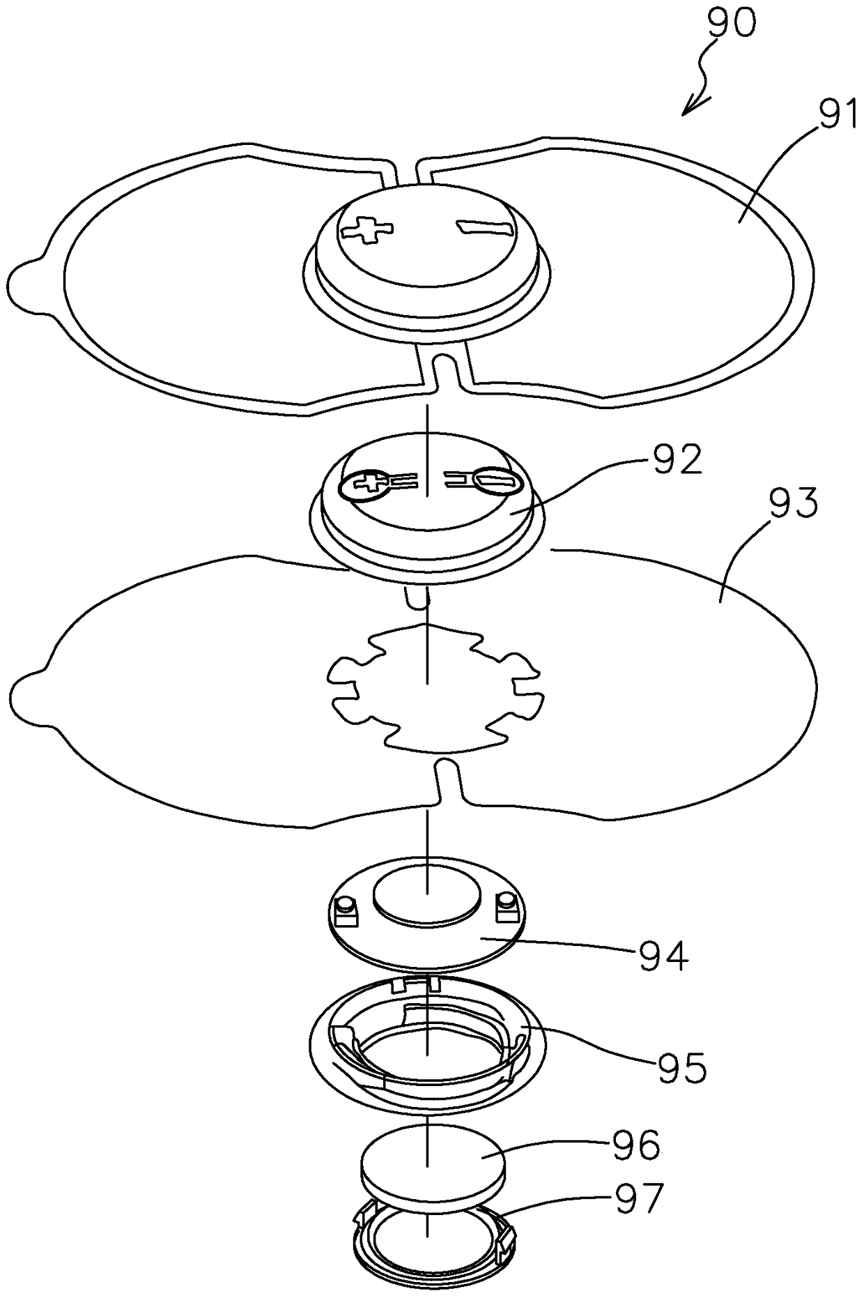 Carrying a one-piece heating and low-frequency dual-function therapeutic device