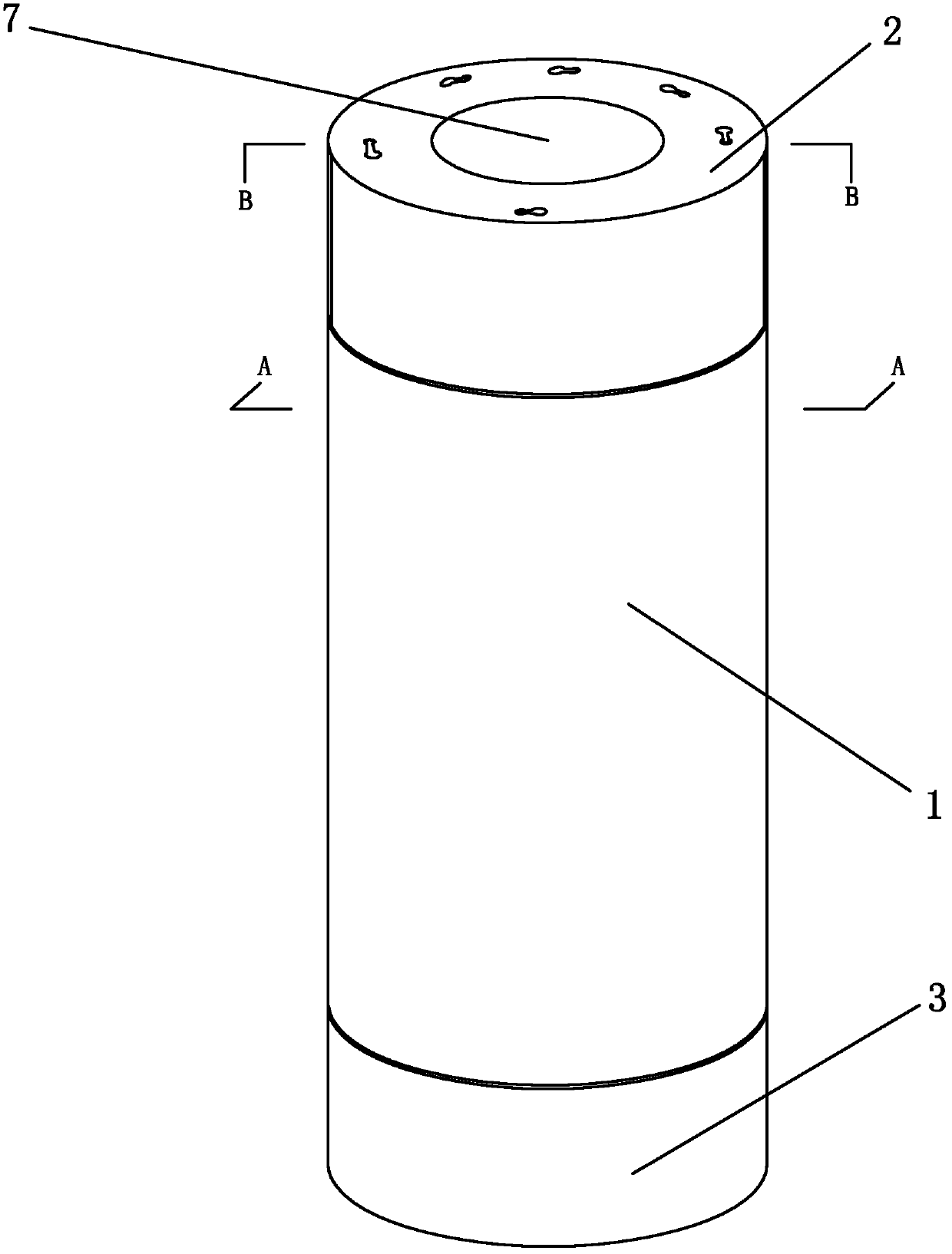 High-strength concrete prefabricated pile doped with fiber-reinforced plastic bar