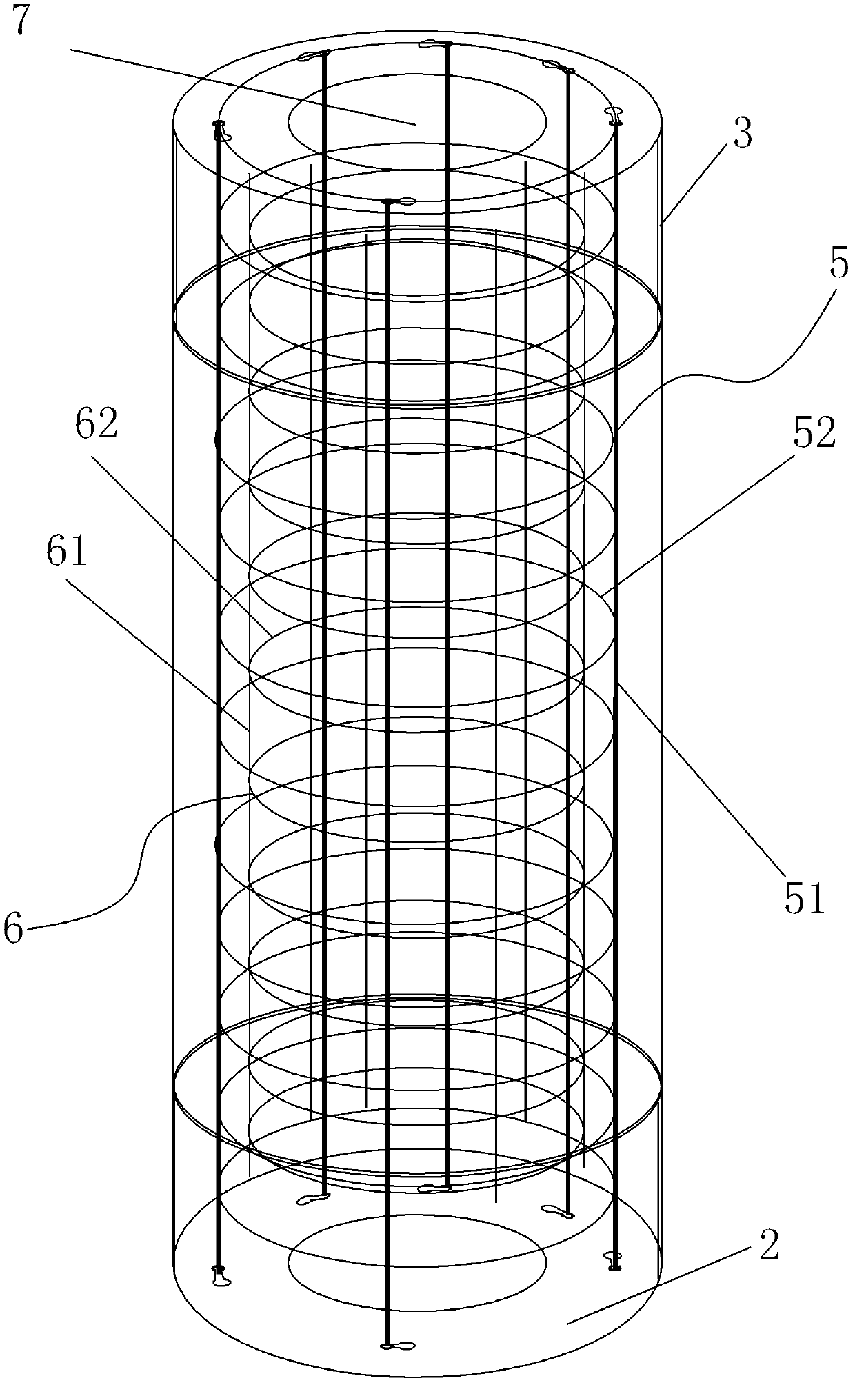 High-strength concrete prefabricated pile doped with fiber-reinforced plastic bar