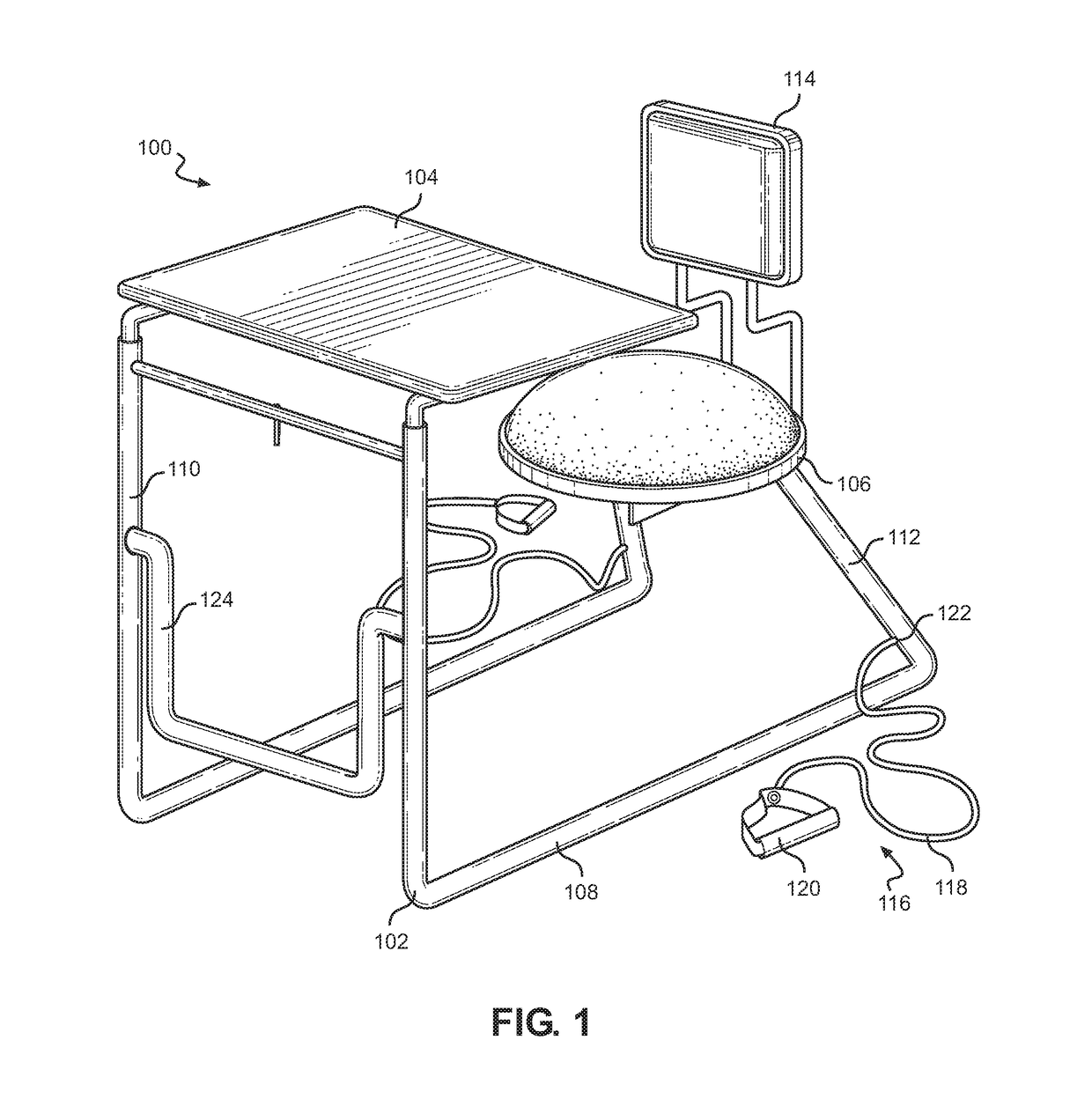 Student desk for brain based movement