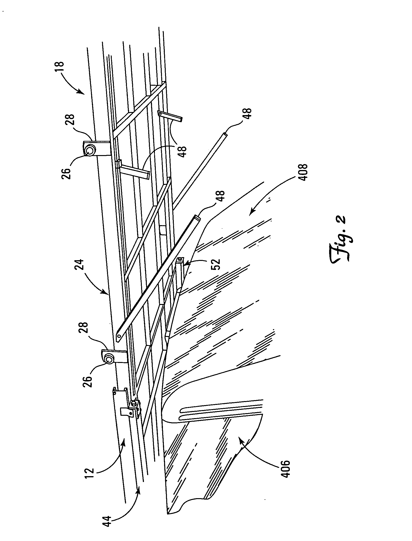 Slidable pivoting roof rack