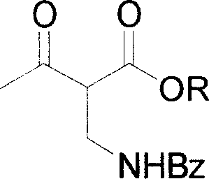 Synthesis of (2S,3S)-2-benzoyl aminometh-3-hydroxy-butyrate ester series compound by asymmetric yeast cell