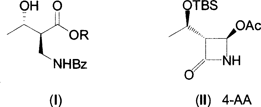 Synthesis of (2S,3S)-2-benzoyl aminometh-3-hydroxy-butyrate ester series compound by asymmetric yeast cell